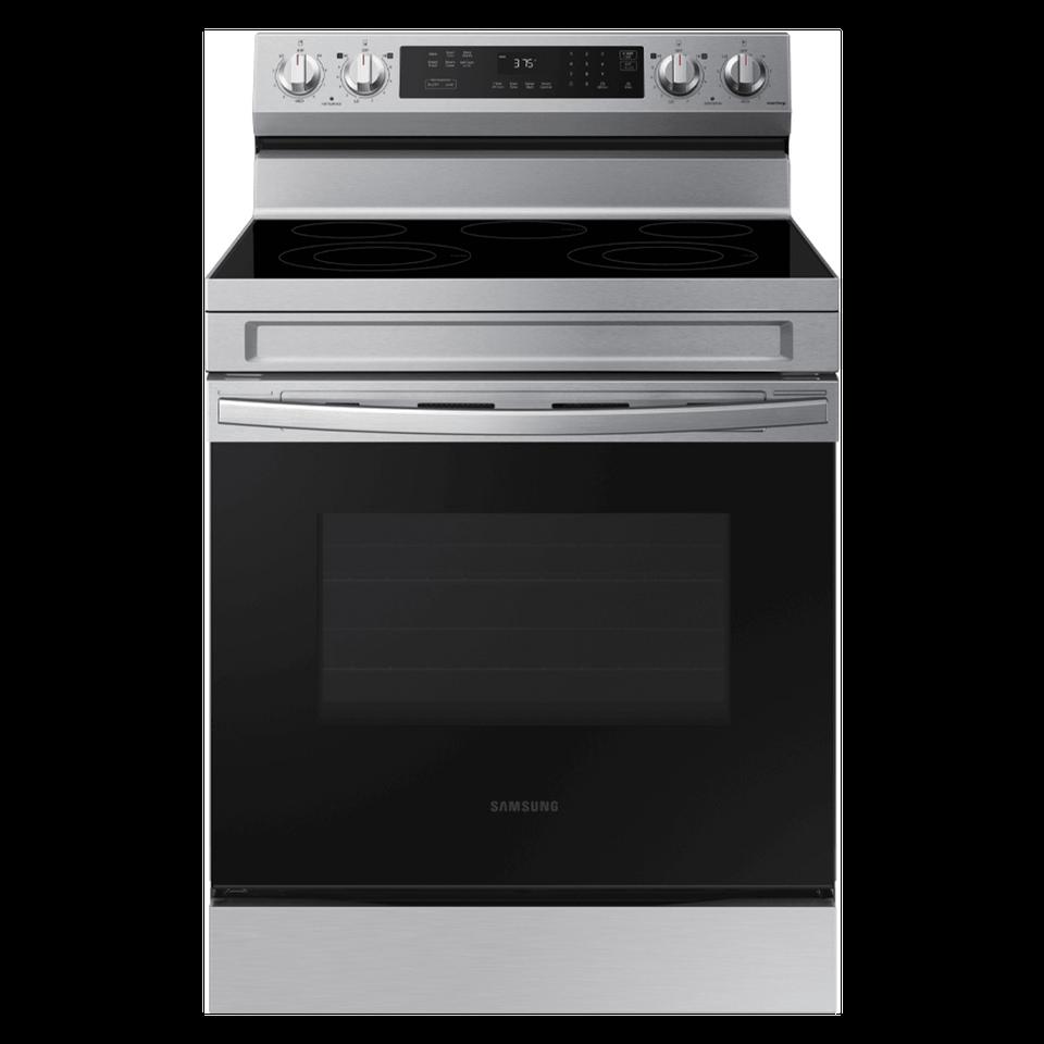 Electric Ranges |  Samsung 6.3 cu. ft. Smart Freestanding Electric Range with Rapid Boil & Self Clean – NE63A6311SS Stainless Steel Electric Ranges Electric Ranges