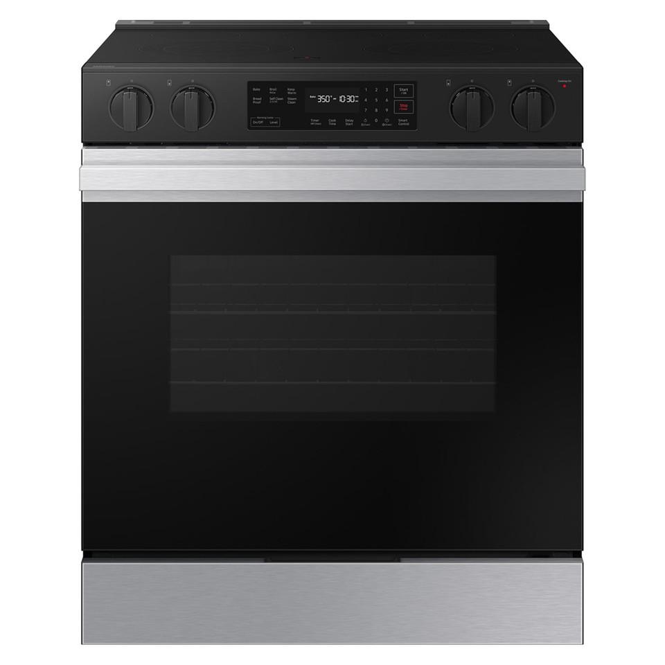 Electric Ranges |  Samsung Bespoke Smart Slide-In Electric Range 6.3 cu. ft. with Precision Knobs – NSE6DG8100SR Stainless Steel Electric Ranges Electric Ranges