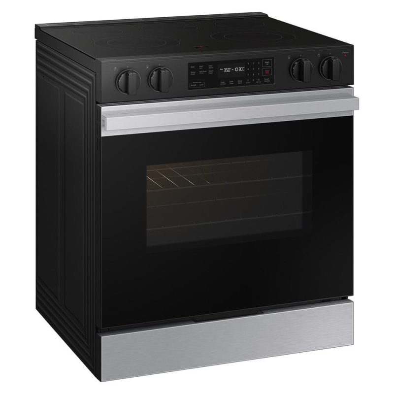 Electric Ranges |  Samsung Bespoke Smart Slide-In Electric Range 6.3 cu. ft. with Precision Knobs – NSE6DG8100SR Stainless Steel Electric Ranges Electric Ranges