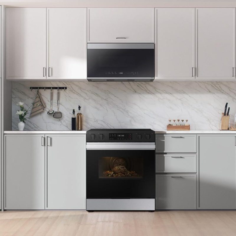 Electric Ranges |  Samsung Bespoke Smart Slide-In Electric Range 6.3 cu. ft. with Precision Knobs – NSE6DG8100SR Stainless Steel Electric Ranges Electric Ranges