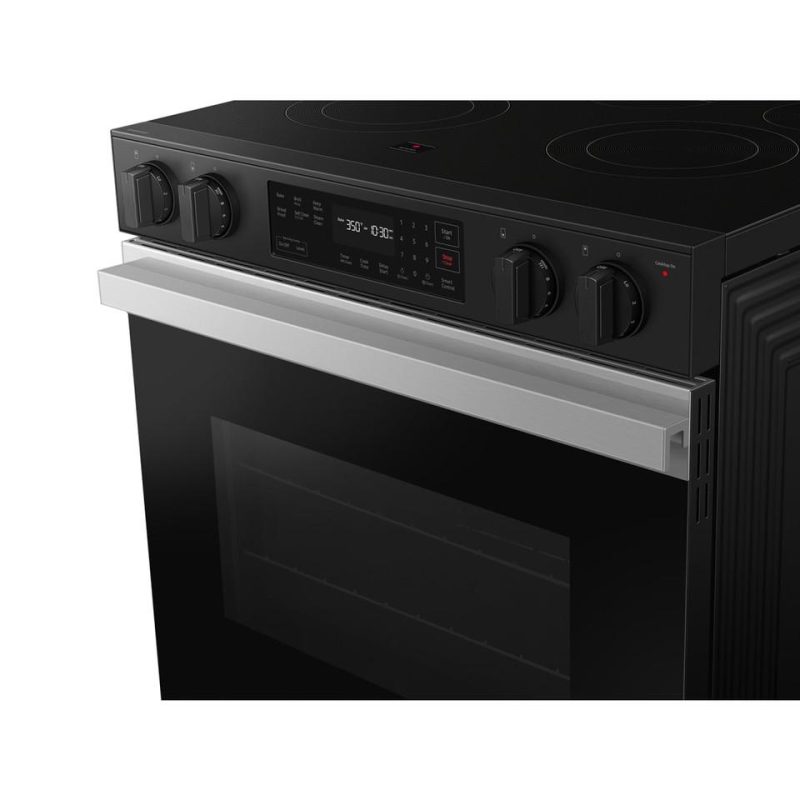 Electric Ranges |  Samsung Bespoke Smart Slide-In Electric Range 6.3 cu. ft. with Precision Knobs – NSE6DG8100SR Stainless Steel Electric Ranges Electric Ranges