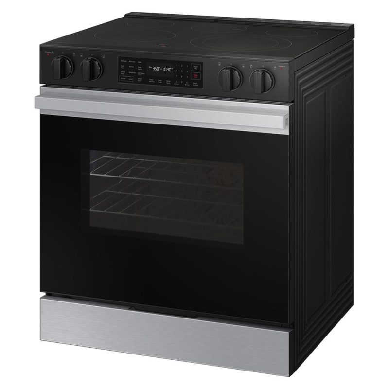 Electric Ranges |  Samsung Bespoke Smart Slide-In Electric Range 6.3 cu. ft. with Precision Knobs – NSE6DG8100SR Stainless Steel Electric Ranges Electric Ranges