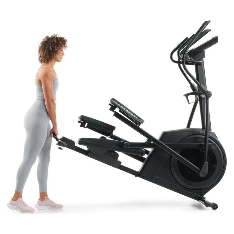 Elliptical |  NordicTrack AirGlide 14i; iFIT-enabled Elliptical for Low-Impact Cardio Workouts with 14” Tilting Touchscreen -NTEL71423 Black Elliptical Black