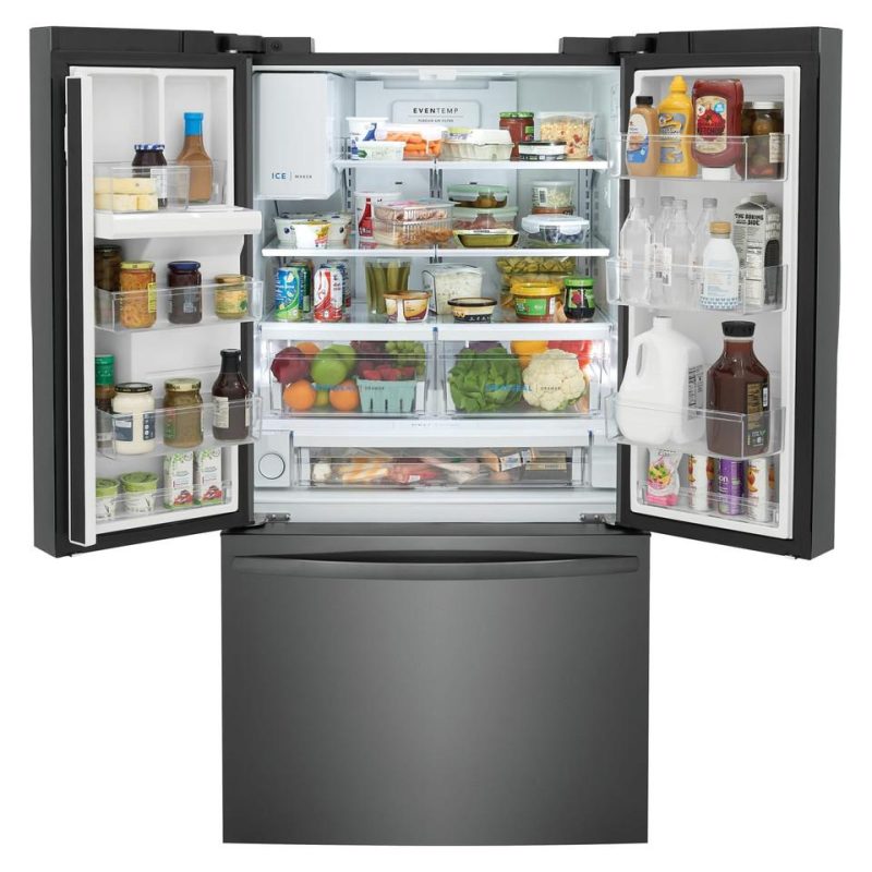 French Door Refrigerators |  Frigidaire 27.8 cu. ft. French Door Refrigerator Black French Door Refrigerators Black