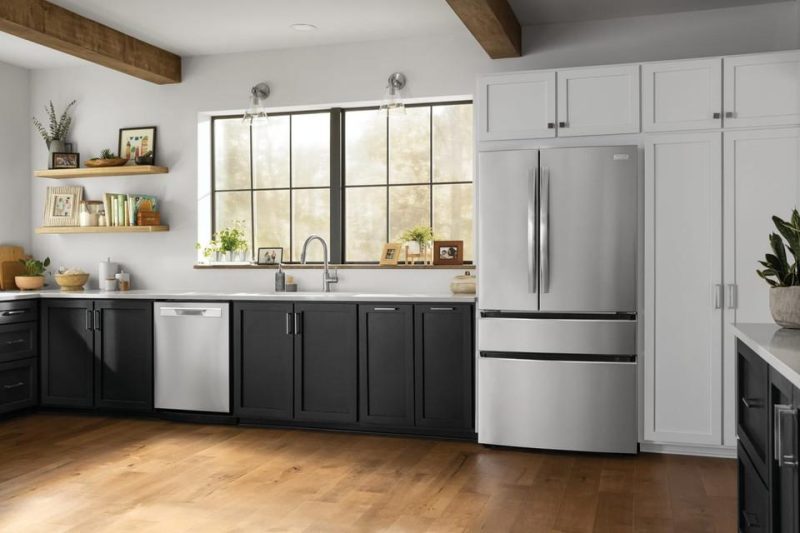 French Door Refrigerators |  Frigidaire French Door 27.2 cu. ft. Energy Star Refrigerator – GRMN2872AF Stainless Steel French Door Refrigerators French Door Refrigerators