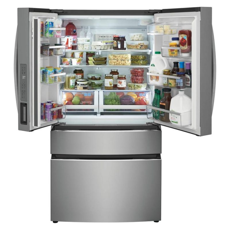 French Door Refrigerators |  Frigidaire French Door 27.2 cu. ft. Energy Star Refrigerator – GRMN2872AF Stainless Steel French Door Refrigerators French Door Refrigerators