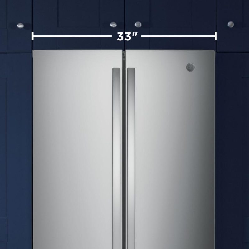 French Door Refrigerators |  GE 24.7 cu. ft. French Door Refrigerator – GNE25JYKFS Stainless Steel French Door Refrigerators French Door Refrigerators