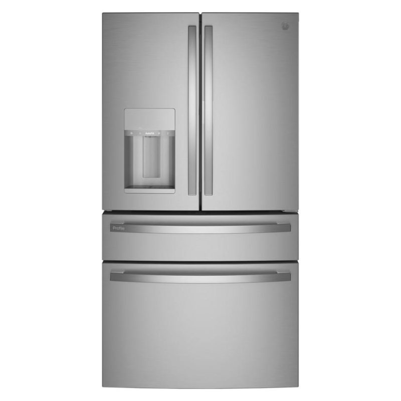 French Door Refrigerators |  GE Profile 27.6 cu. ft. 4-Door French-Door Refrigerator – PVD28BYNFS Stainless Steel French Door Refrigerators French Door Refrigerators