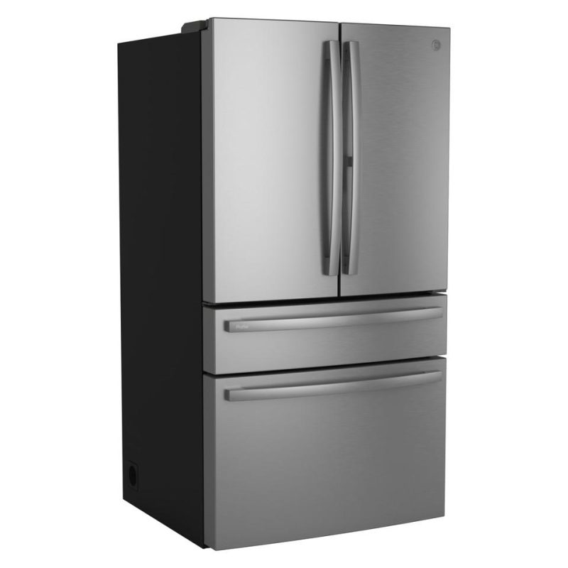 French Door Refrigerators |  GE Profile™ Series ENERGY STAR® 29 Cu. Ft. Smart Fingerprint Resistant 4-Door French-Door Refrigerator with Door In Door – PGD29BYTFS Stainless Steel French Door Refrigerators French Door Refrigerators