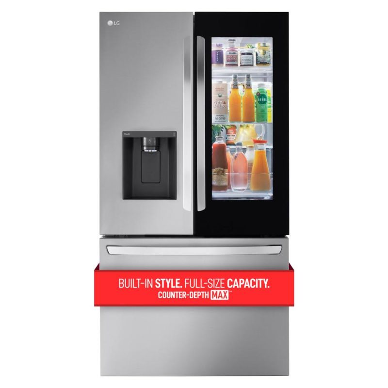 French Door Refrigerators |  LG 26 cu. ft. Smart InstaView Counter-Depth French Door Refrigerator – LRFOC2606S Stainless Steel French Door Refrigerators French Door Refrigerators