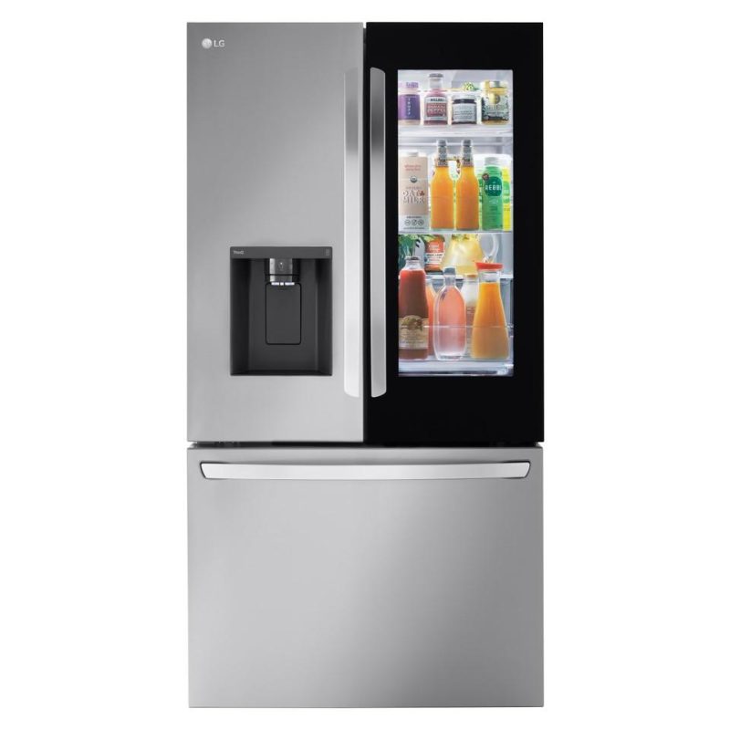 French Door Refrigerators |  LG 26 cu. ft. Smart InstaView Counter-Depth French Door Refrigerator – LRFOC2606S Stainless Steel French Door Refrigerators French Door Refrigerators