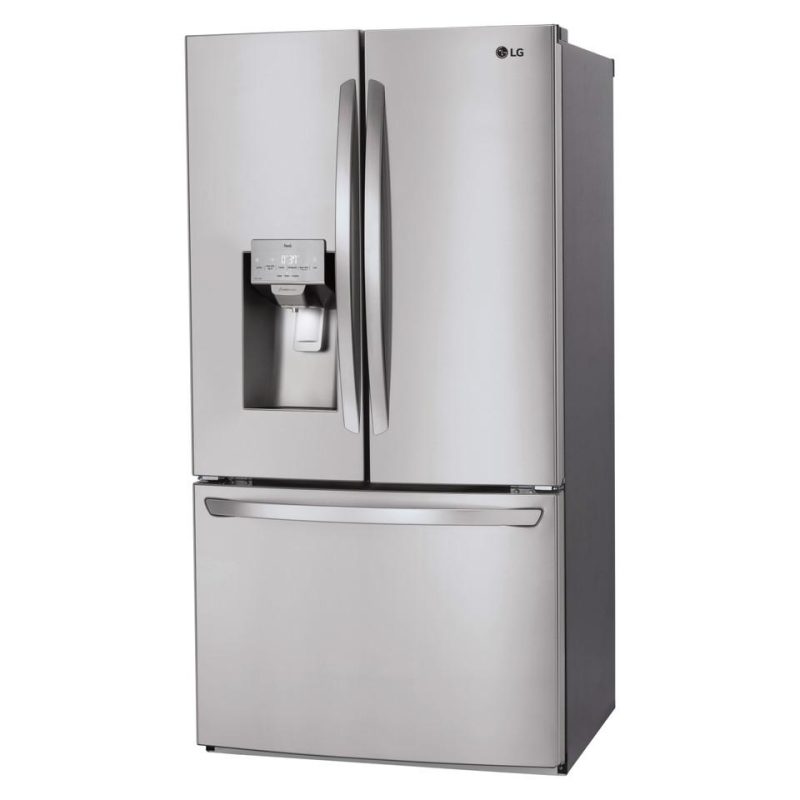 French Door Refrigerators |  LG 28 cu.ft 3 Door French Door, Standard Depth, Ice and Water with Single Ice – LRFS28XBS Stainless Steel French Door Refrigerators French Door Refrigerators