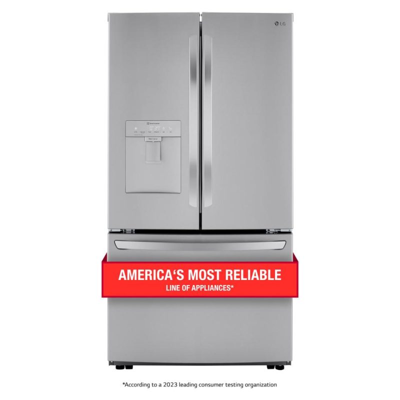 French Door Refrigerators |  LG 29 cu. ft. French Door Refrigerator with Slim Design Water Dispenser – LRFWS2906S Stainless Steel French Door Refrigerators French Door Refrigerators