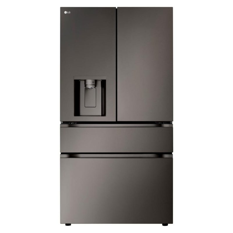 French Door Refrigerators |  LG 29 cu. ft. Smart Standard-Depth MAX™ 4-Door French Door Refrigerator with Full-Convert Drawer – LF29S8330D Black French Door Refrigerators Black