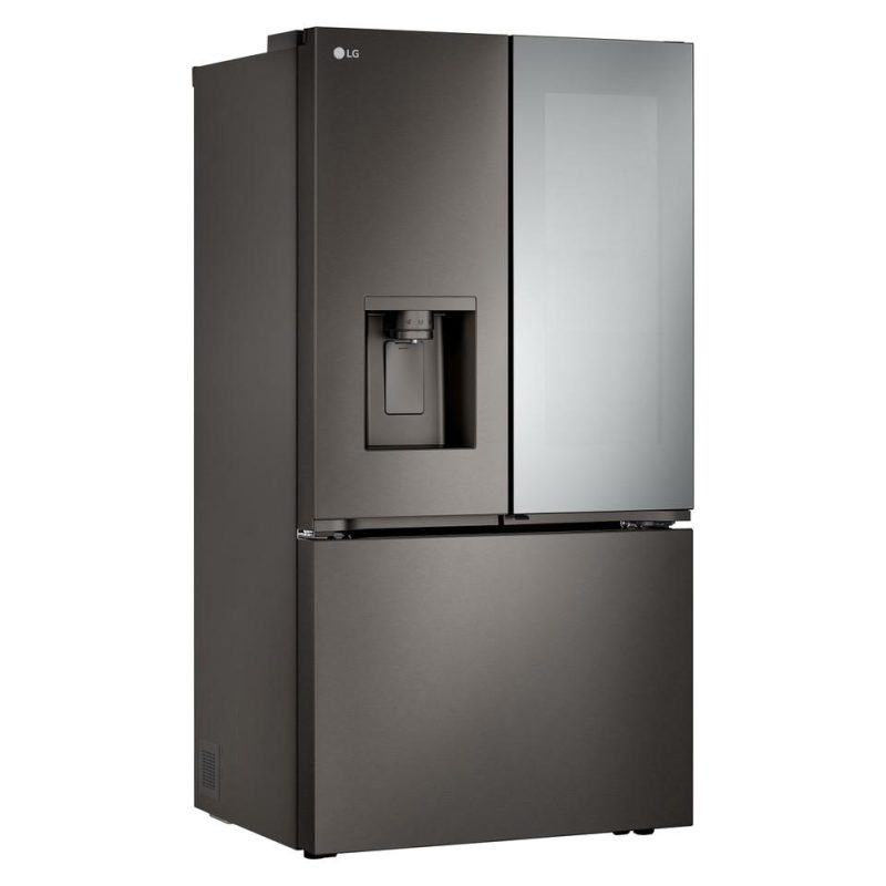 French Door Refrigerators |  LG 30.7 cu. ft. PrintProof Black Stainless Steel French Door Refrigerator – LRYKS3106D Black French Door Refrigerators Black