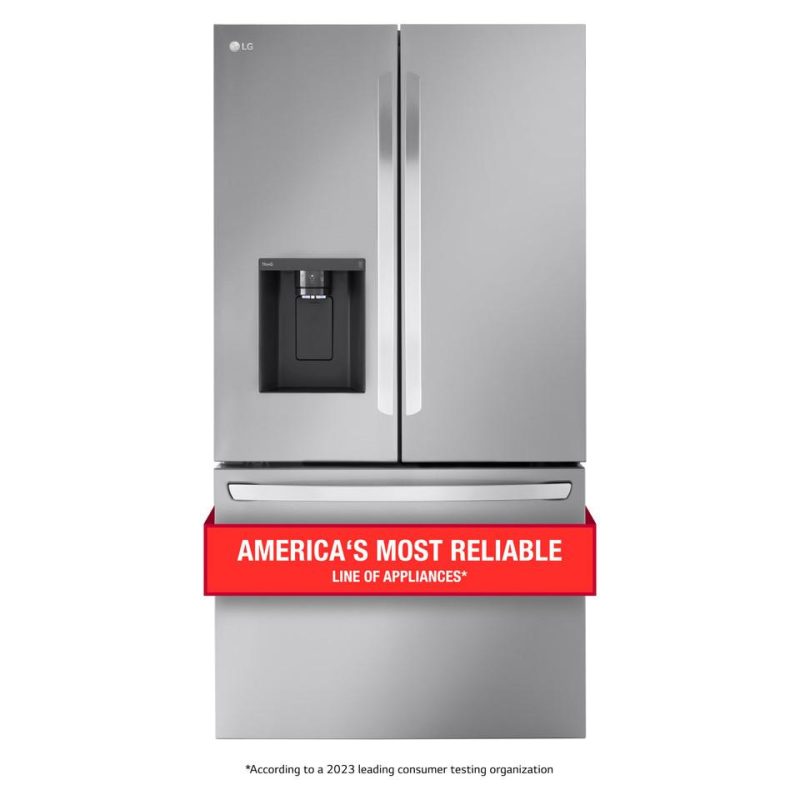 French Door Refrigerators |  LG 30.7 cu. ft. Standard Depth MAX Refrigerator – LRFXS3106S Stainless Steel French Door Refrigerators French Door Refrigerators