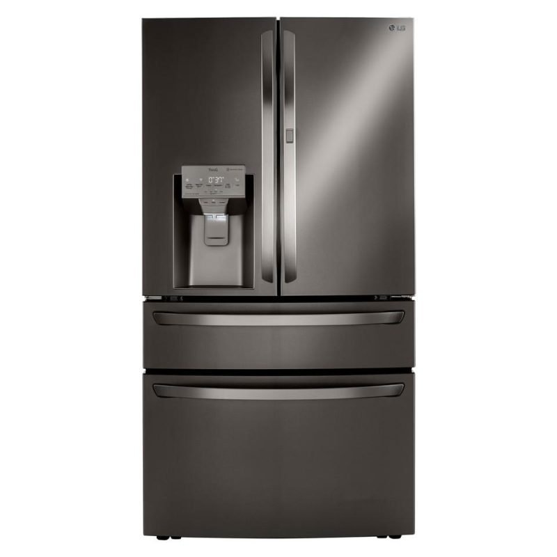 French Door Refrigerators |  LG 30 cu. ft. Smart Refrigerator with Craft Ice™ Maker – LRMDS3006D Black French Door Refrigerators Black