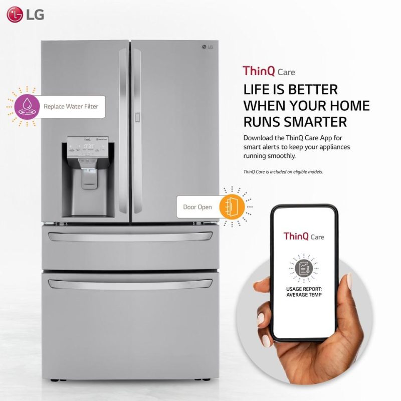 French Door Refrigerators |  LG 30 cu. ft. Smart Refrigerator with Craft Ice™ Maker – LRMDS3006S Stainless Steel French Door Refrigerators French Door Refrigerators