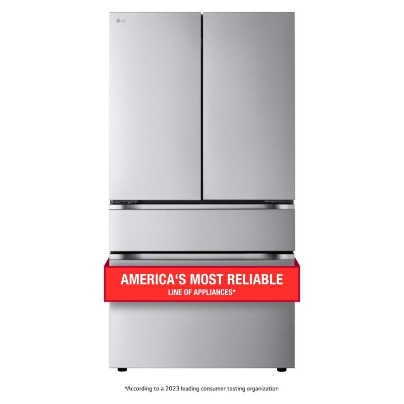 French Door Refrigerators |  LG 30 cu. ft. Smart Standard-Depth MAX™ 4-Door French Door Refrigerator with Full-Convert Drawer – LF30S8210S Stainless Steel French Door Refrigerators French Door Refrigerators