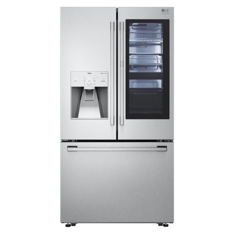 French Door Refrigerators |  LG STUDIO 24 cu. ft. Smart InstaView® Door-in-Door® Large Capacity Counter-Depth Refrigerator with Craft Ice™ Maker – SRFVC2416S Stainless Steel French Door Refrigerators French Door Refrigerators