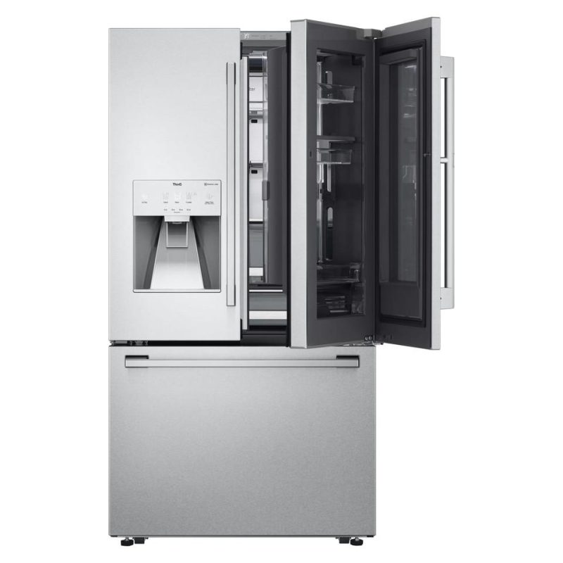 French Door Refrigerators |  LG STUDIO 24 cu. ft. Smart InstaView® Door-in-Door® Large Capacity Counter-Depth Refrigerator with Craft Ice™ Maker – SRFVC2416S Stainless Steel French Door Refrigerators French Door Refrigerators