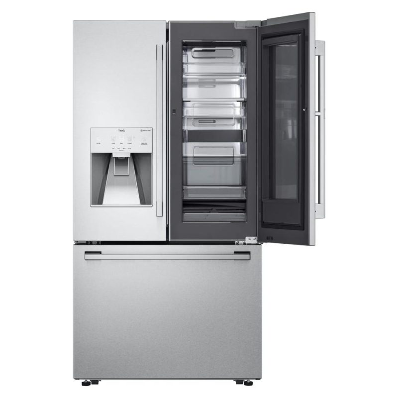 French Door Refrigerators |  LG STUDIO 24 cu. ft. Smart InstaView® Door-in-Door® Large Capacity Counter-Depth Refrigerator with Craft Ice™ Maker – SRFVC2416S Stainless Steel French Door Refrigerators French Door Refrigerators