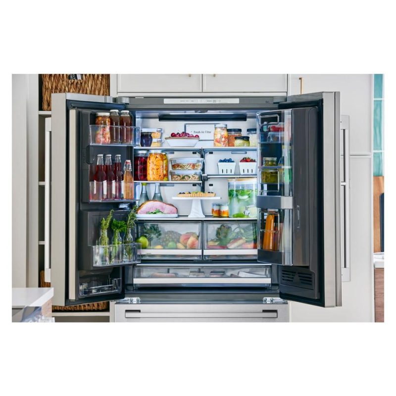 French Door Refrigerators |  LG STUDIO 24 cu. ft. Smart InstaView® Door-in-Door® Large Capacity Counter-Depth Refrigerator with Craft Ice™ Maker – SRFVC2416S Stainless Steel French Door Refrigerators French Door Refrigerators