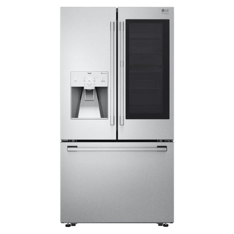 French Door Refrigerators |  LG STUDIO 24 cu. ft. Smart InstaView® Door-in-Door® Large Capacity Counter-Depth Refrigerator with Craft Ice™ Maker – SRFVC2416S Stainless Steel French Door Refrigerators French Door Refrigerators