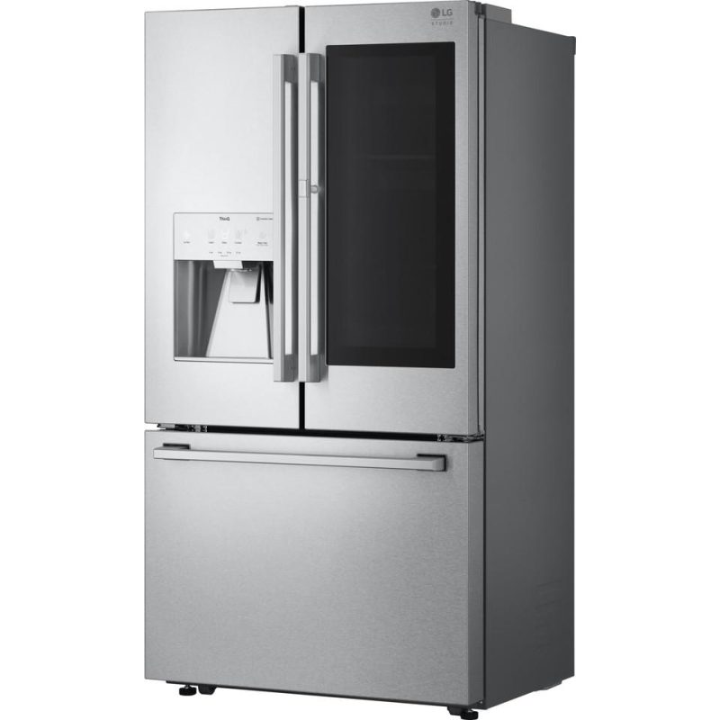 French Door Refrigerators |  LG STUDIO 24 cu. ft. Smart InstaView® Door-in-Door® Large Capacity Counter-Depth Refrigerator with Craft Ice™ Maker – SRFVC2416S Stainless Steel French Door Refrigerators French Door Refrigerators