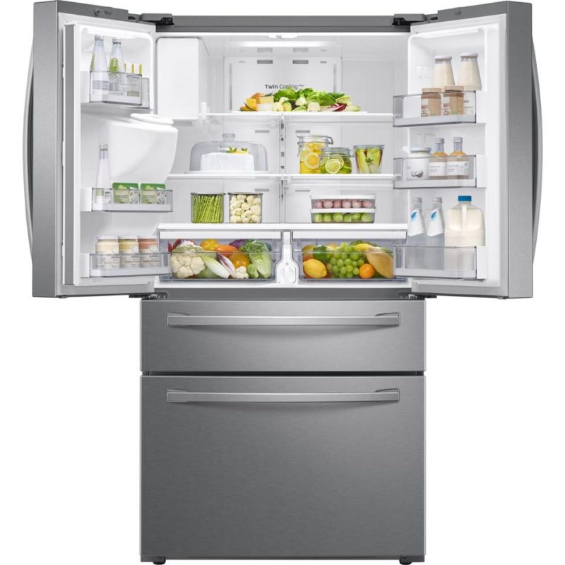 French Door Refrigerators |  Samsung 28 cu. ft. 4-Door French Door Refrigerator – RF28R7201SR Stainless Steel French Door Refrigerators French Door Refrigerators