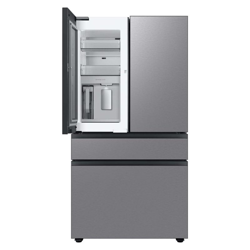 French Door Refrigerators |  Samsung 29 cu. ft. Bespoke 4-Door French Door Refrigerator with Beverage Center in Stainless Steel – RF29BB8600QL Stainless Steel French Door Refrigerators French Door Refrigerators