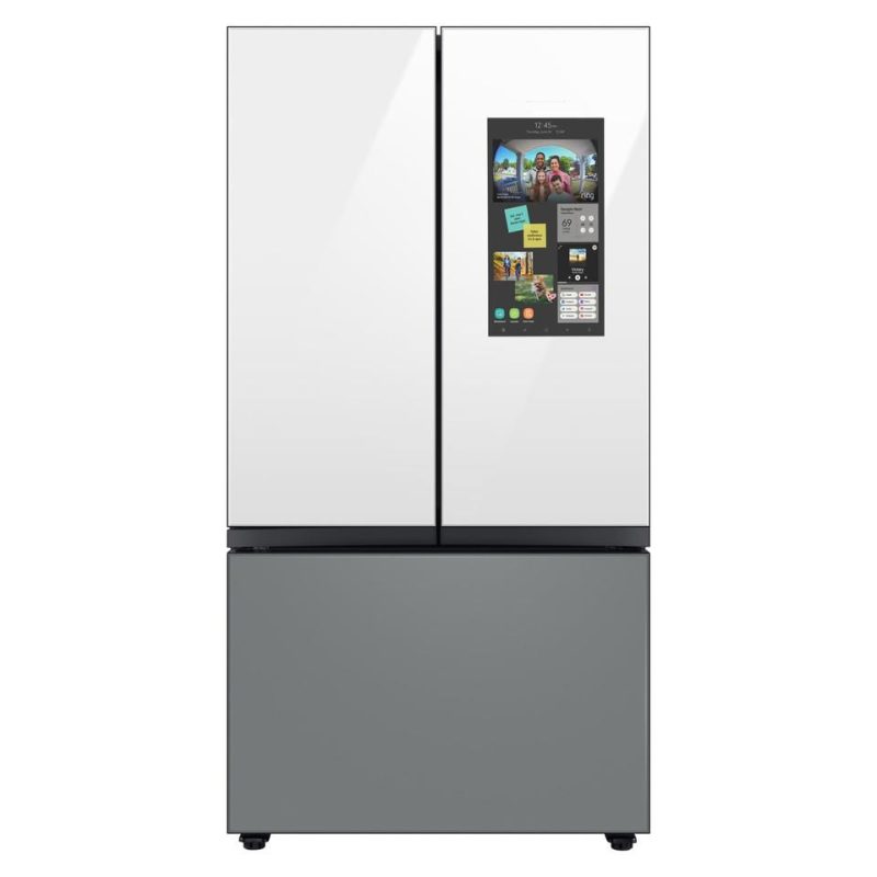 French Door Refrigerators |  Samsung Bespoke 29.8-cu ft French Door Refrigerator with Dual Ice Maker and Door within Door – RF30BB69006M Stainless Steel French Door Refrigerators French Door Refrigerators