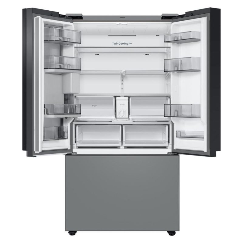 French Door Refrigerators |  Samsung Bespoke 29.8-cu ft French Door Refrigerator with Dual Ice Maker and Door within Door – RF30BB69006M Stainless Steel French Door Refrigerators French Door Refrigerators