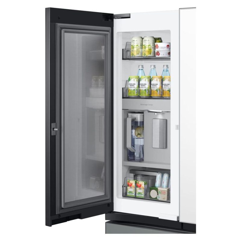 French Door Refrigerators |  Samsung Bespoke 29.8-cu ft French Door Refrigerator with Dual Ice Maker and Door within Door – RF30BB69006M Stainless Steel French Door Refrigerators French Door Refrigerators