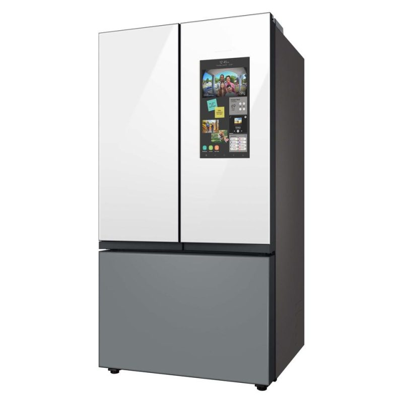 French Door Refrigerators |  Samsung Bespoke 29.8-cu ft French Door Refrigerator with Dual Ice Maker and Door within Door – RF30BB69006M Stainless Steel French Door Refrigerators French Door Refrigerators