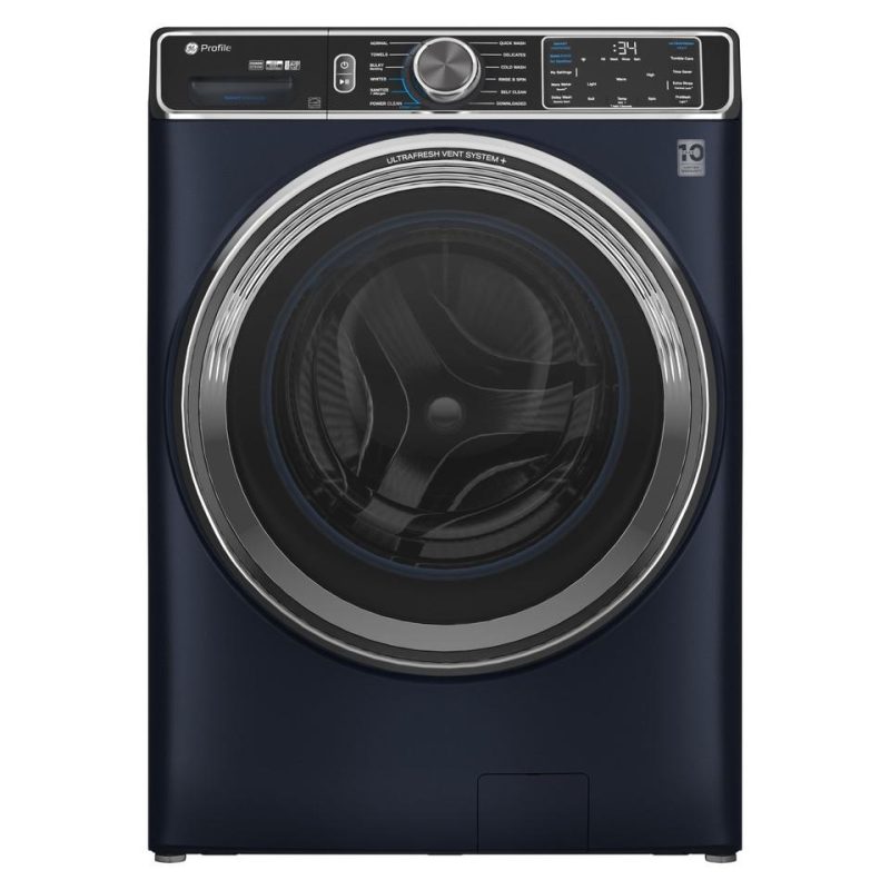 Front-load Washers |  GE Profile™ 5.3 cu. ft. Capacity Smart Front Load ENERGY STAR® Washer with UltraFresh™ Vent System+ with OdorBlock™ PFW870SPVRS Blue Front-load Washers Blue