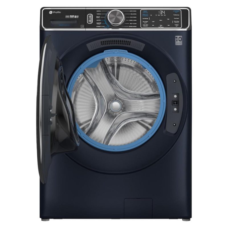 Front-load Washers |  GE Profile™ 5.3 cu. ft. Capacity Smart Front Load ENERGY STAR® Washer with UltraFresh™ Vent System+ with OdorBlock™ PFW870SPVRS Blue Front-load Washers Blue