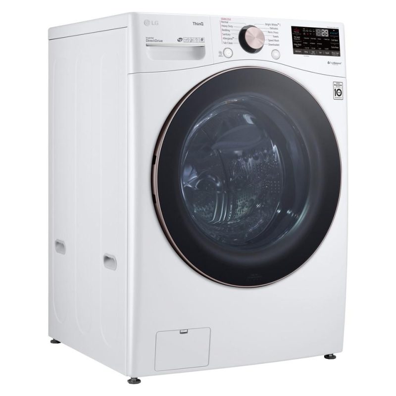 Front-load Washers |  LG 4.5 cu. ft. Ultra Large Capacity Smart wi-fi Enabled Front Load Washer with TurboWash™ 360° and Built-In Intelligence White Front-load Washers Front-load Washers