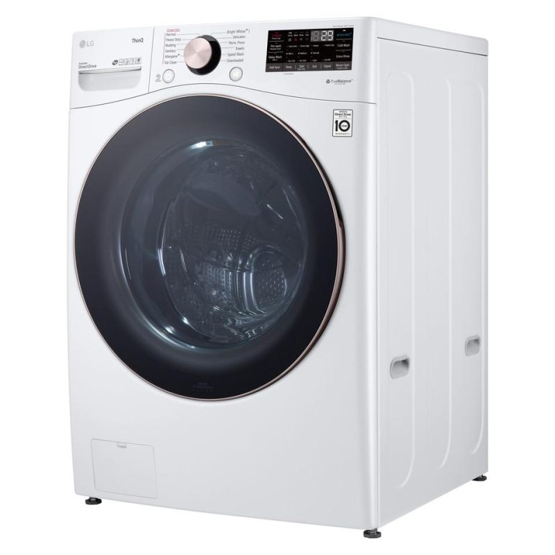 Front-load Washers |  LG 4.5 cu. ft. Ultra Large Capacity Smart wi-fi Enabled Front Load Washer with TurboWash™ 360° and Built-In Intelligence White Front-load Washers Front-load Washers