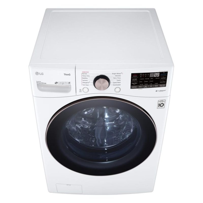 Front-load Washers |  LG 4.5 cu. ft. Ultra Large Capacity Smart wi-fi Enabled Front Load Washer with TurboWash™ 360° and Built-In Intelligence White Front-load Washers Front-load Washers