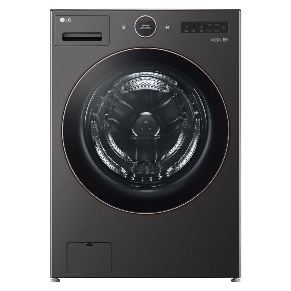 Front-load Washers |  LG 5.0 cu. ft. Mega Capacity Smart Front Load Energy Star Washer with TurboWash® 360° and AI DD® Built-In Intelligence -WM6500HBA Black Front-load Washers Black