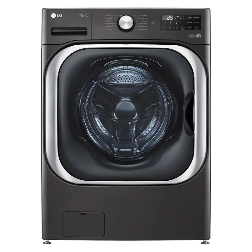 Front-load Washers |  LG 5.2 cu. ft. Mega Capacity Smart wi-fi Enabled Front Load Washer with TurboWash® and Built-In Intelligence – WM8900HBA Black Front-load Washers Black