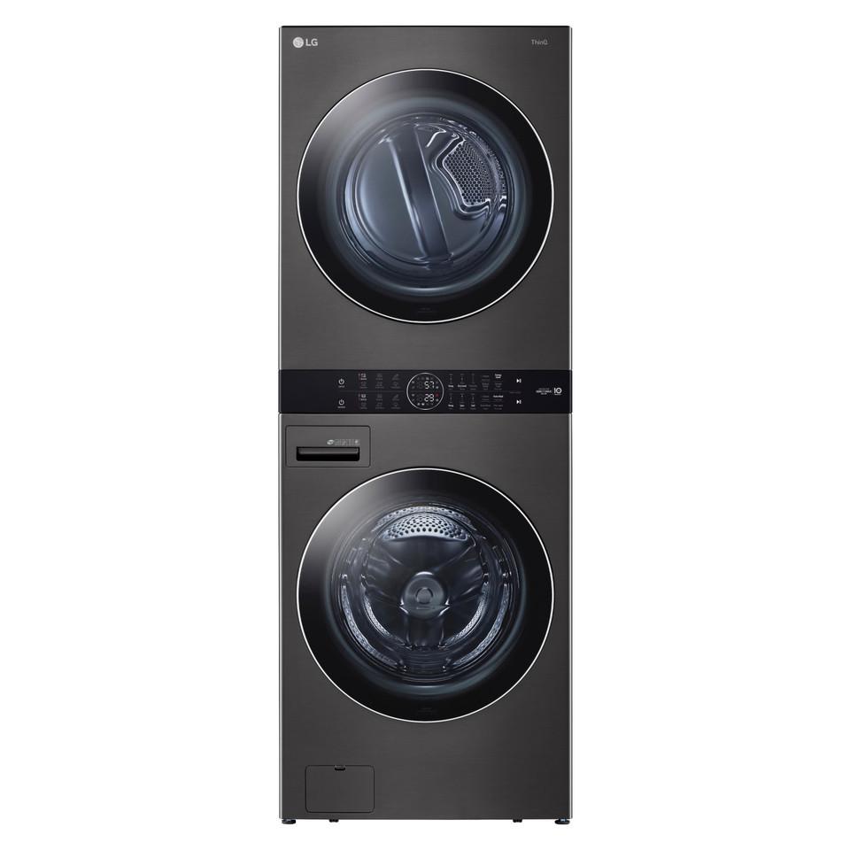 Front-load Washers |  LG WashTower™ w/Center Control™ 4.5 cu. ft. Front Load Washer and 7.4 cu. ft. Electric Dryer Front Load – WKEX200HBA Black Front-load Washers Black