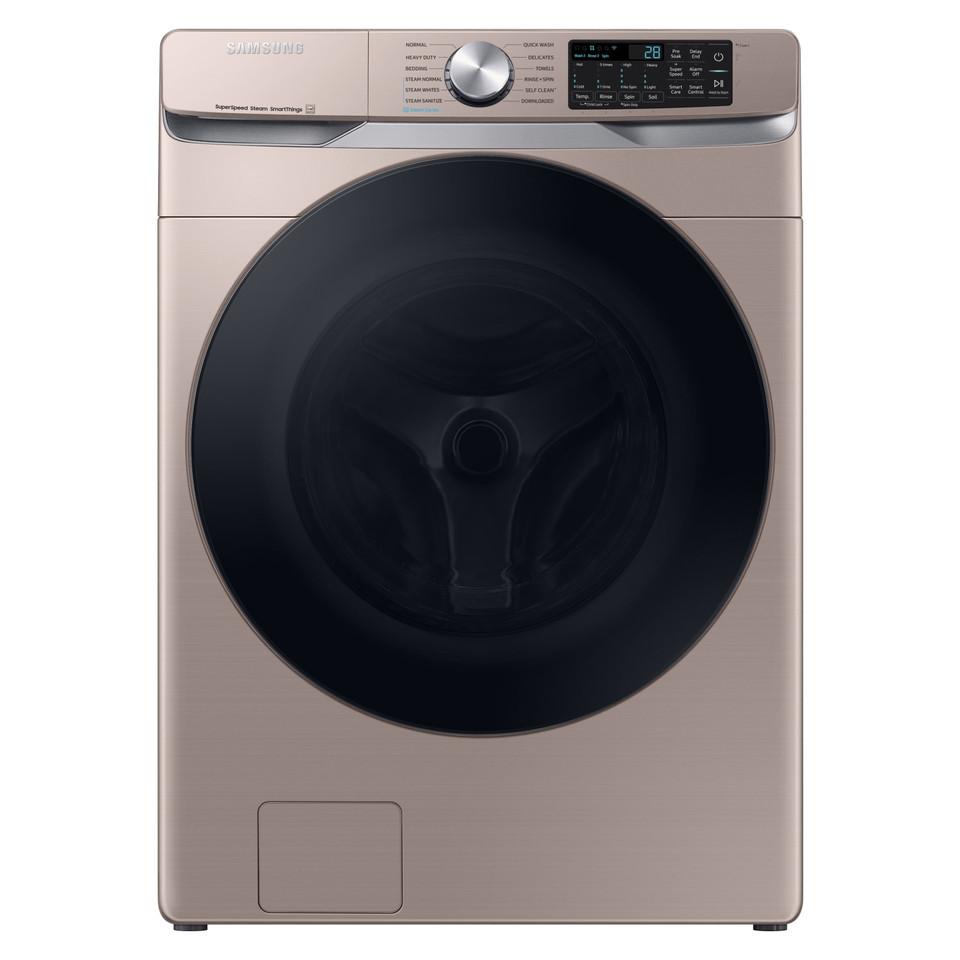 Front-load Washers |  Samsung 4.5 cu. ft. Front Load Washer with Super Speed Wash in Champagne – WF45B6300AC Champagne Front-load Washers Champagne