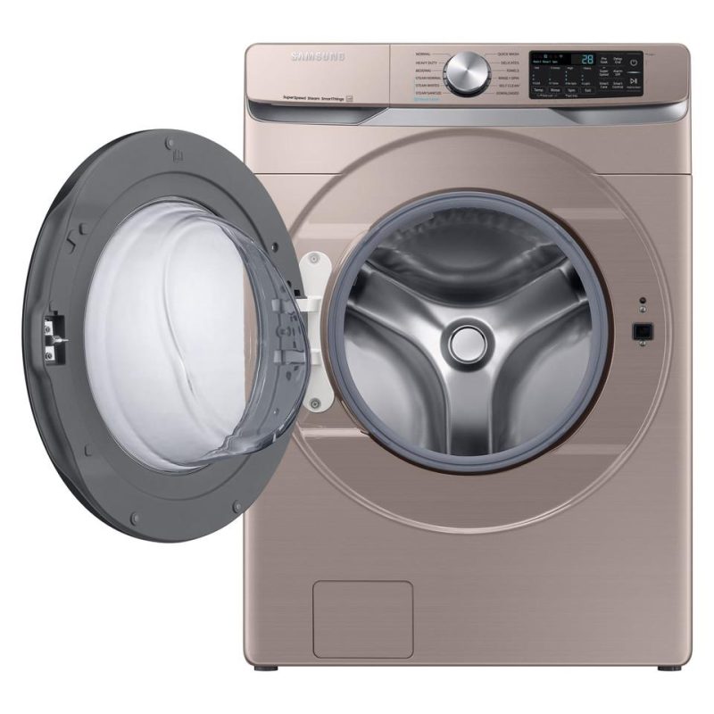 Front-load Washers |  Samsung 4.5 cu. ft. Front Load Washer with Super Speed Wash in Champagne – WF45B6300AC Champagne Front-load Washers Champagne