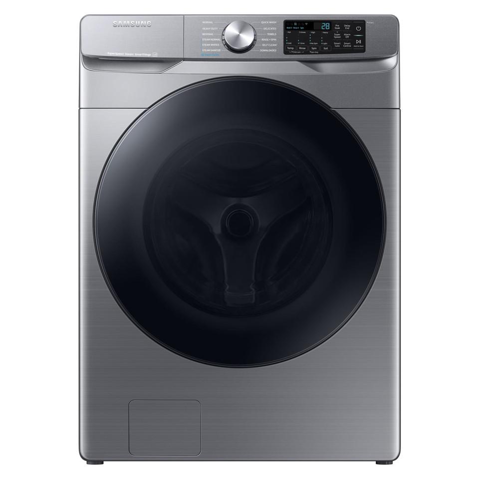 Front-load Washers |  Samsung 4.5 Cu. Ft. Front Load Washer with Super Speed Wash in Platinum – WF45B6300AP Gray Front-load Washers Front-load Washers