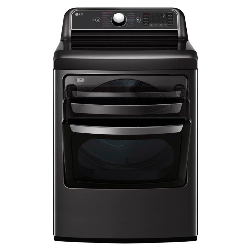 Gas Dryers |  LG 7.3 cu. ft. Smart wi-fi Enabled Gas Dryer with TurboSteam™ – DLGX7901BE Black Gas Dryers Black