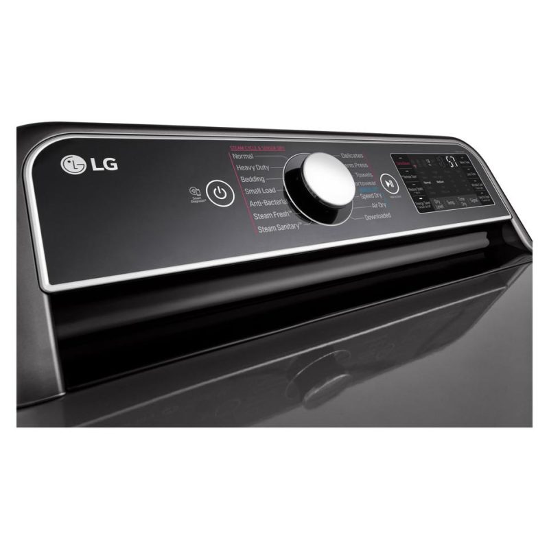 Gas Dryers |  LG 7.3 cu. ft. Smart wi-fi Enabled Gas Dryer with TurboSteam™ – DLGX7901BE Black Gas Dryers Black