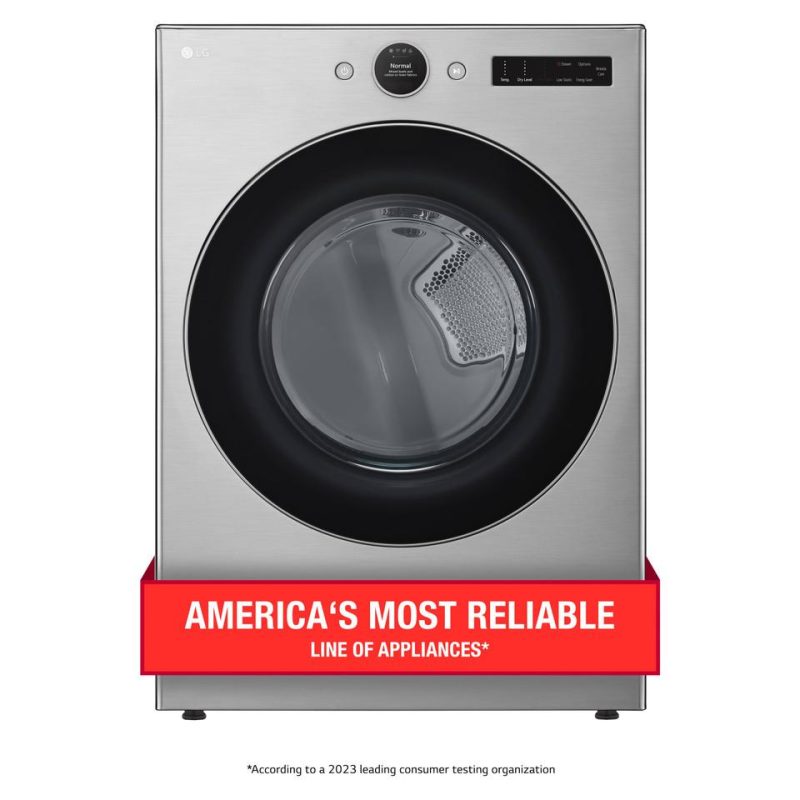 Gas Dryers |  LG 7.4 cu. ft. Ultra Large Capacity Smart Front Load Gas Dryer with Sensor Dry & Steam Technology Gray Gas Dryers Gas Dryers