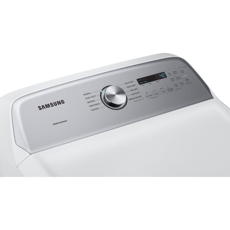 Gas Dryers |  Samsung 7.4 cu. ft. Gas Dryer with Sensor Dry – DVG50R5200W White Gas Dryers Gas Dryers